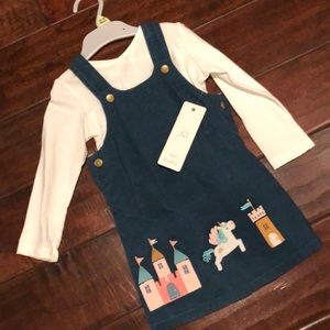 f&f corduroy pinafore